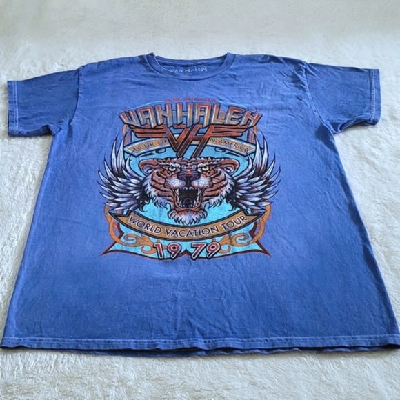 Van Halen🎶 "Tour of N. America World🌎 Vacation Tour 1979" Graphic Tee👕 - NWT - Picture 9 of 10